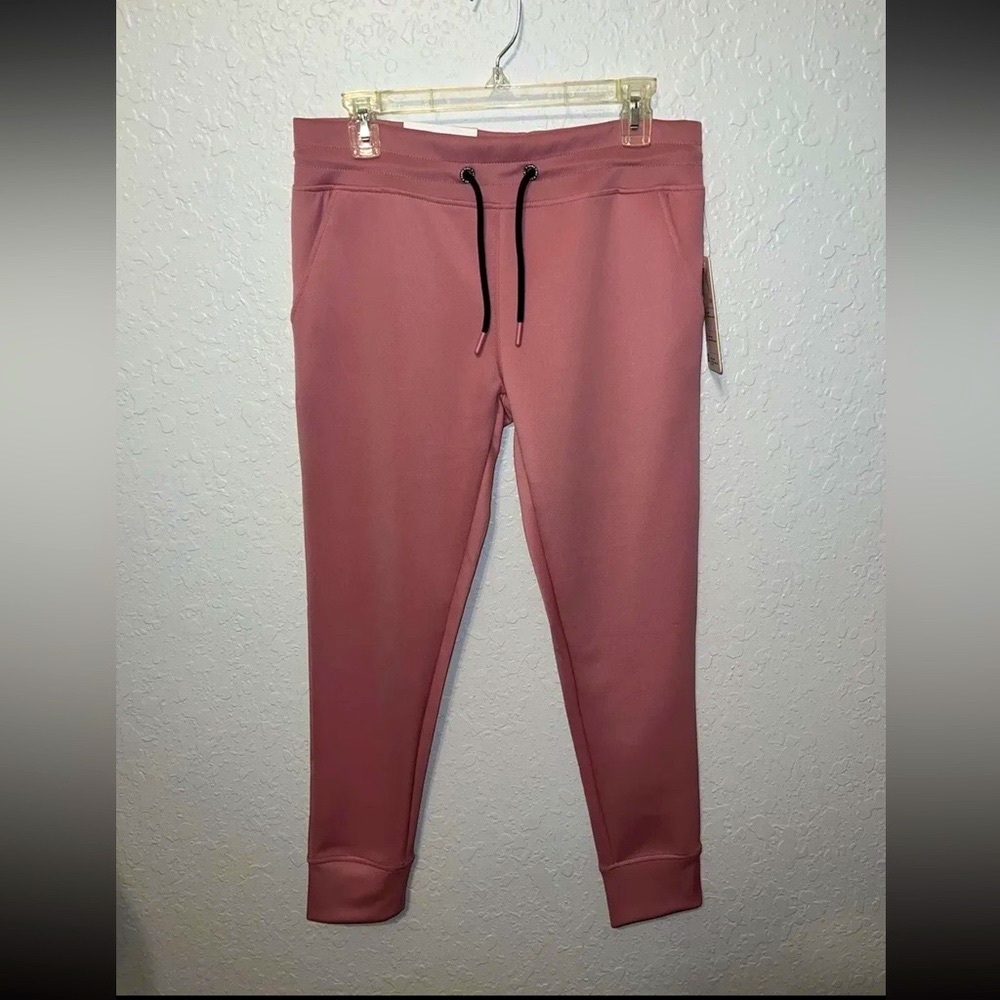 NWT Peony Pink Game Time DNA ActiveWear Womens Joggers Athleisure Pants JRS Sz M